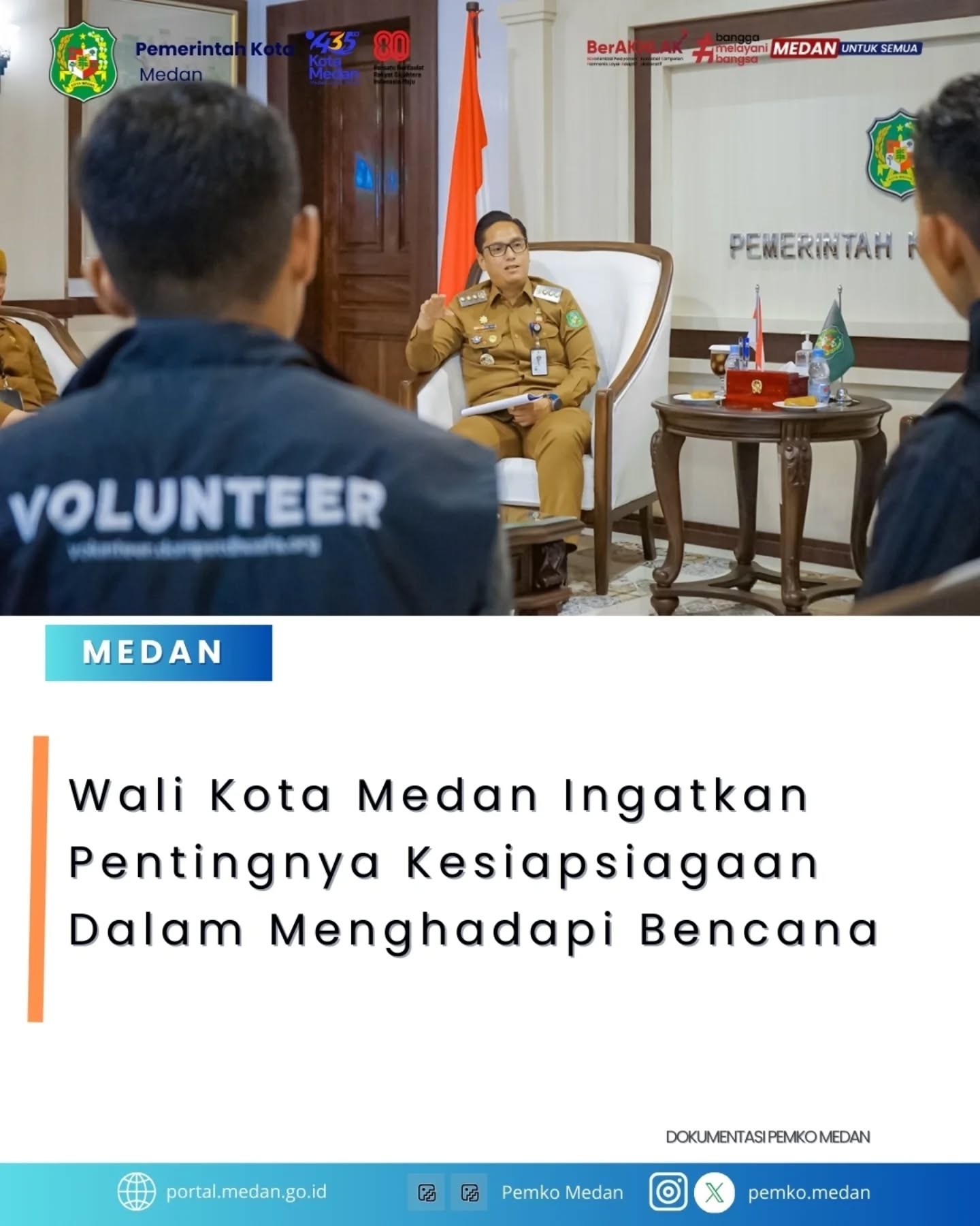 Walikota Medan ingatkan Pentingnya Kesiapsiagaan dalam Menghadapi Bencana